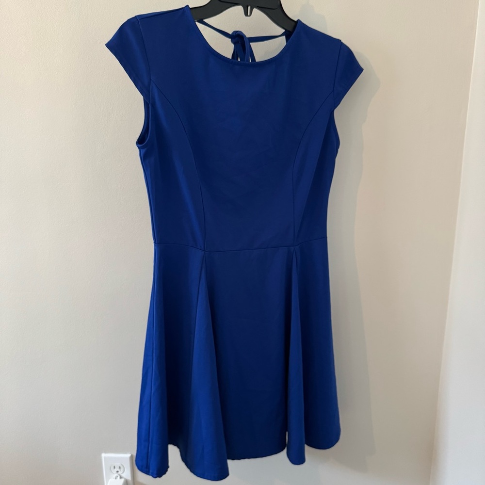 Tobi Blue Cap Sleeve Dress